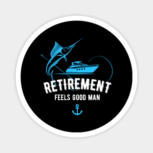 Retirement Boat Fishing Funny Fisherman Design Magnet